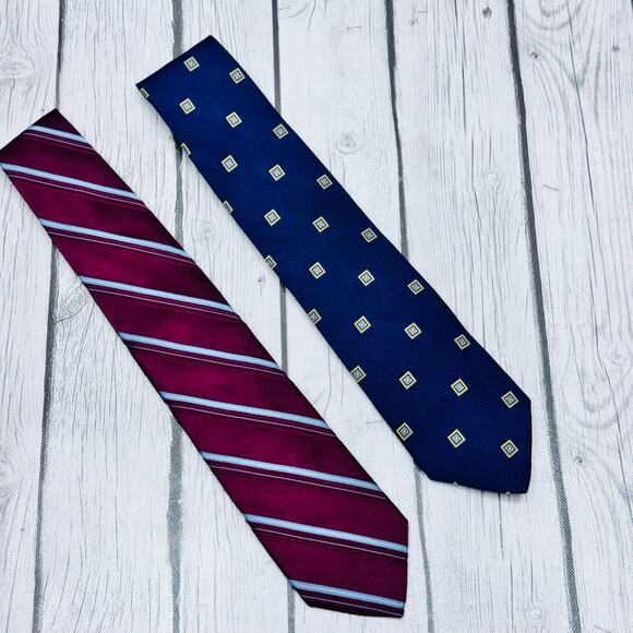 2 Brooks Brothers Silk Neck Ties - Picture 2 of 4